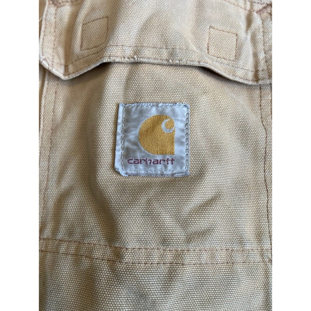 Vintage Carhartt J02 Duck Arctic Coat Size XL Brown Workwear Heavy Destroyed USA - Picture 3 of 16